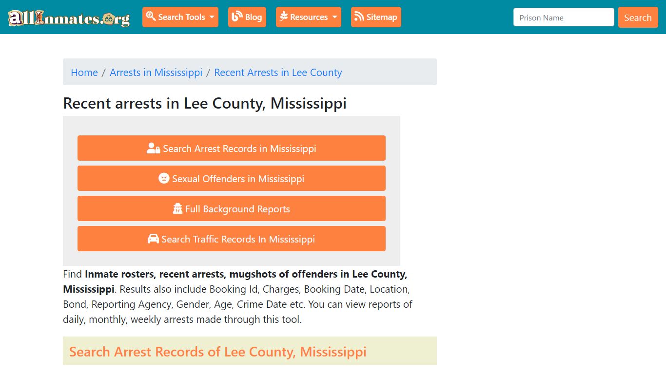 Recent arrests in Lee County, Mississippi | Mugshots, Rosters, Inmates ...